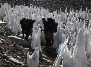Aconcagua Ameghino Valley Upper Guanacos Traverse with porters