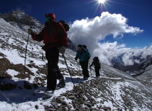 Aconcagua Ameghino Valley Upper Guanacos Traverse with porters