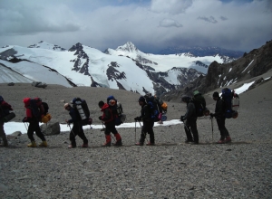 Aconcagua Polish Glacier via Ameghino Valley with traverse
