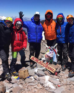 Aconcagua climb to the summit