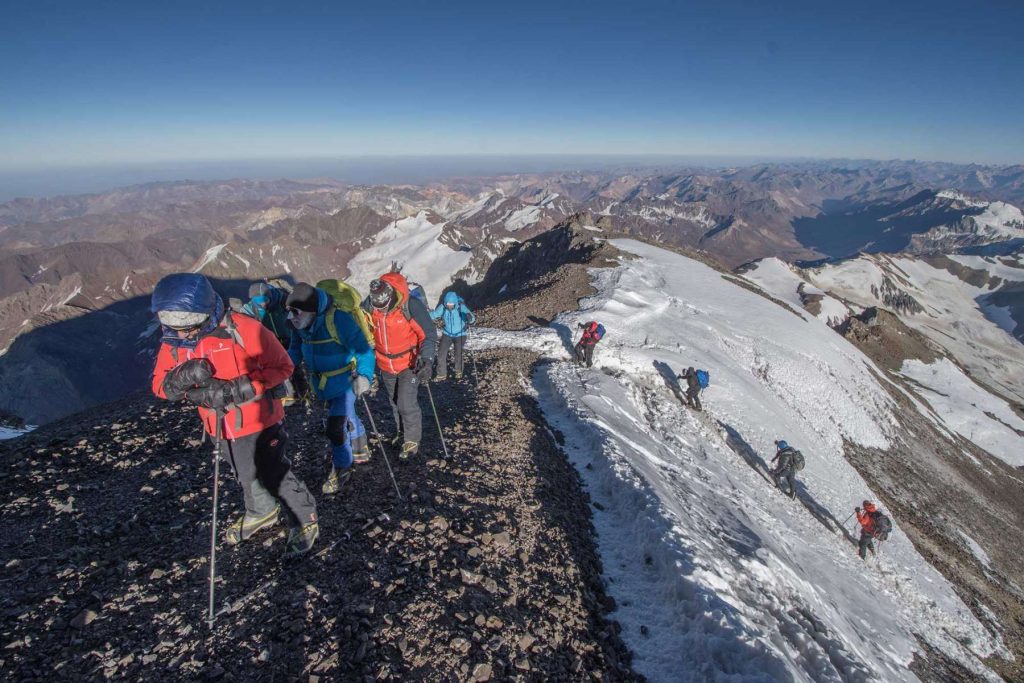 An Aconcagua climb in perfect weather