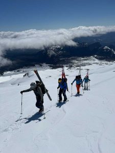 climbing the mountain