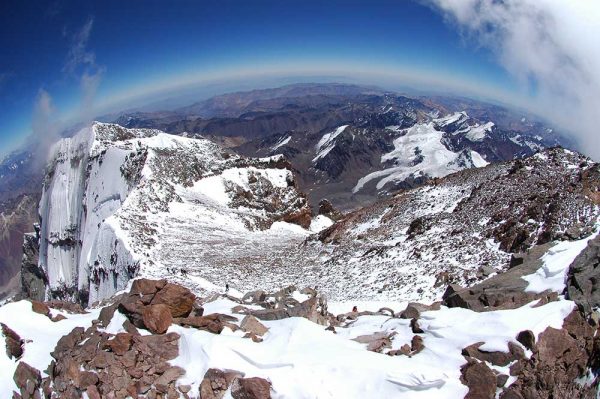 Aconcagua's summit ridge