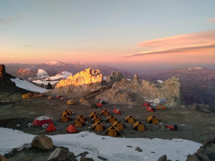 At High Camp, getting ready for tomorrow!
